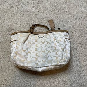 Coach monogram tote bag